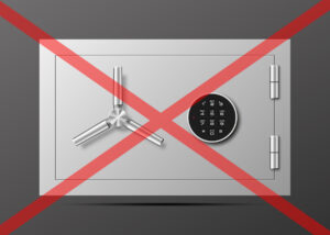 best features of a fire proof safe - no wall safes